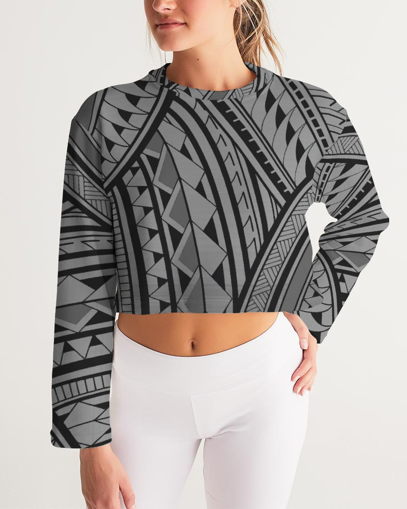 Samoa - Women's Gray Cropped Sweatshirt