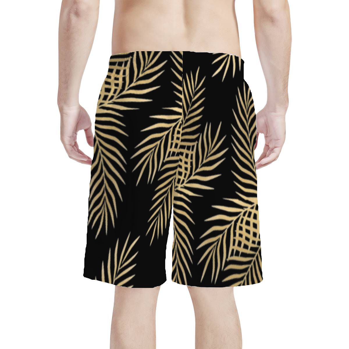 Palm's Black/Gold - Men's Board Shorts